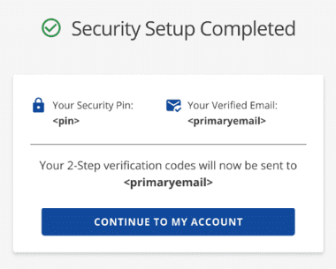 Security setup complete