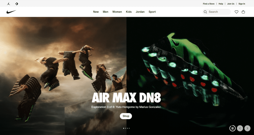nike website