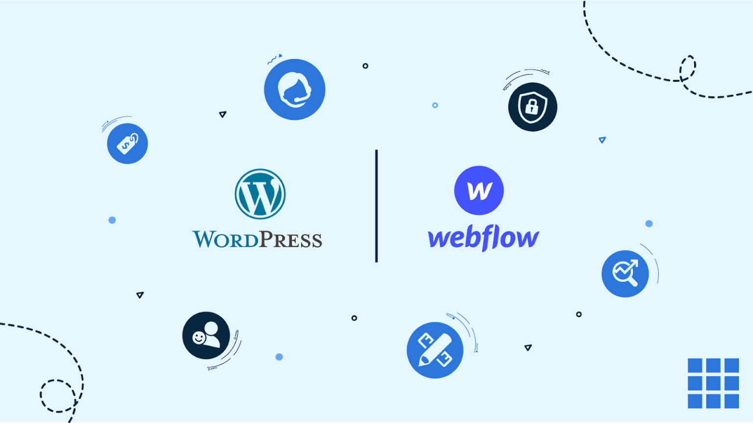 Webflow vs WordPress features