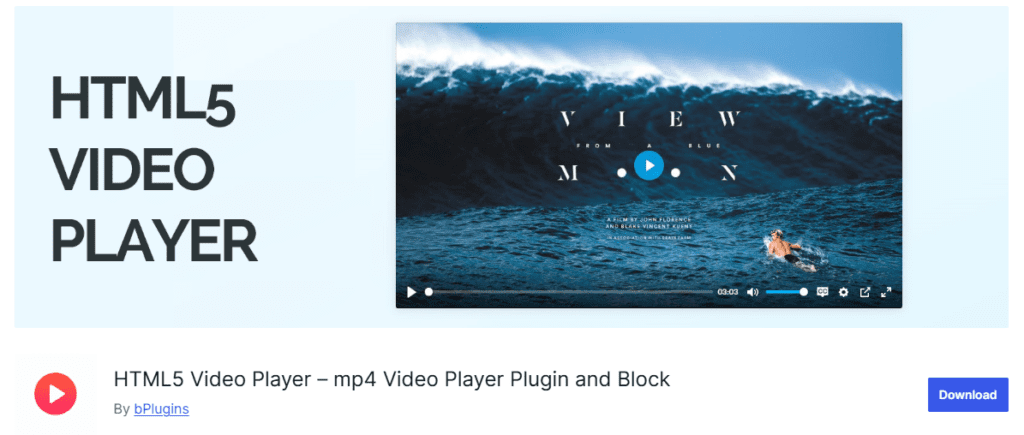 HTML5 Video Player – MP4 Player, Video Player for WordPress 