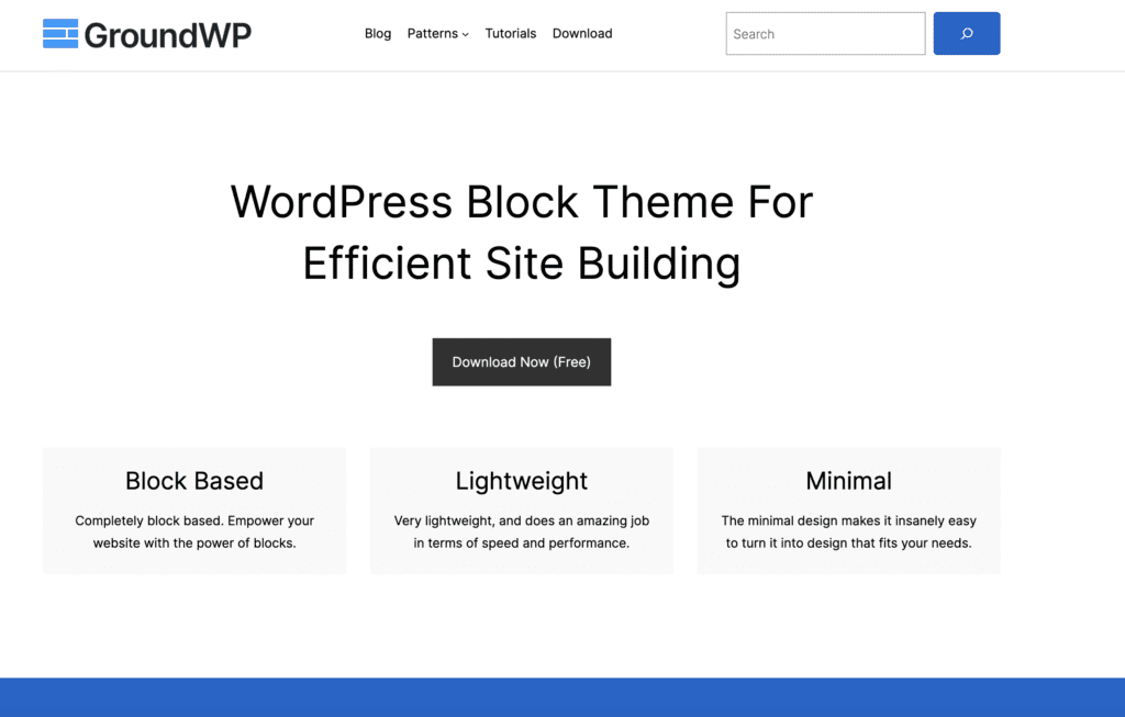 GroundWP WordPress blog theme