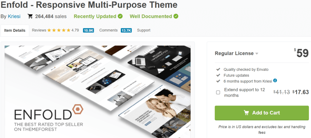 Enfold theme