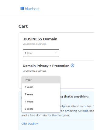 . business name add to cart