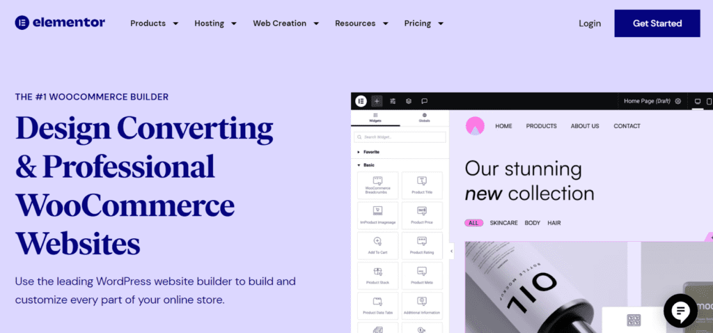 Elementor website