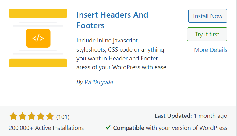 Insert header and footers 