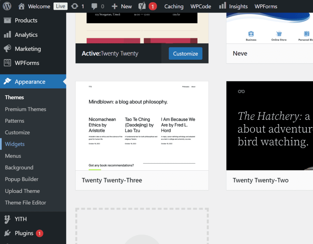 Edit your footer in WordPress