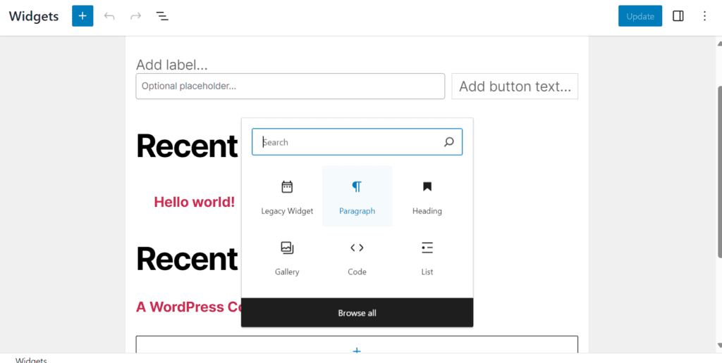 Edit your footer in WordPress