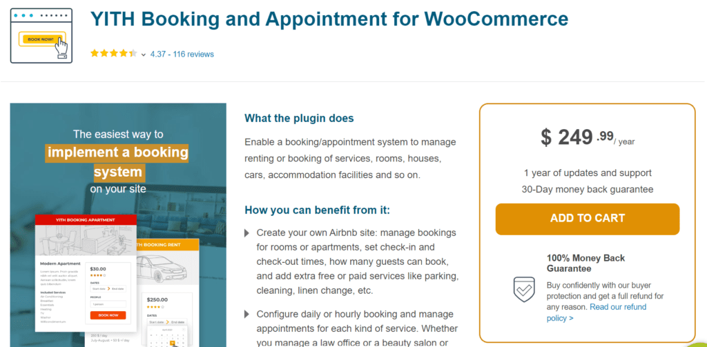 YITH WooCommerce Booking and Appointment