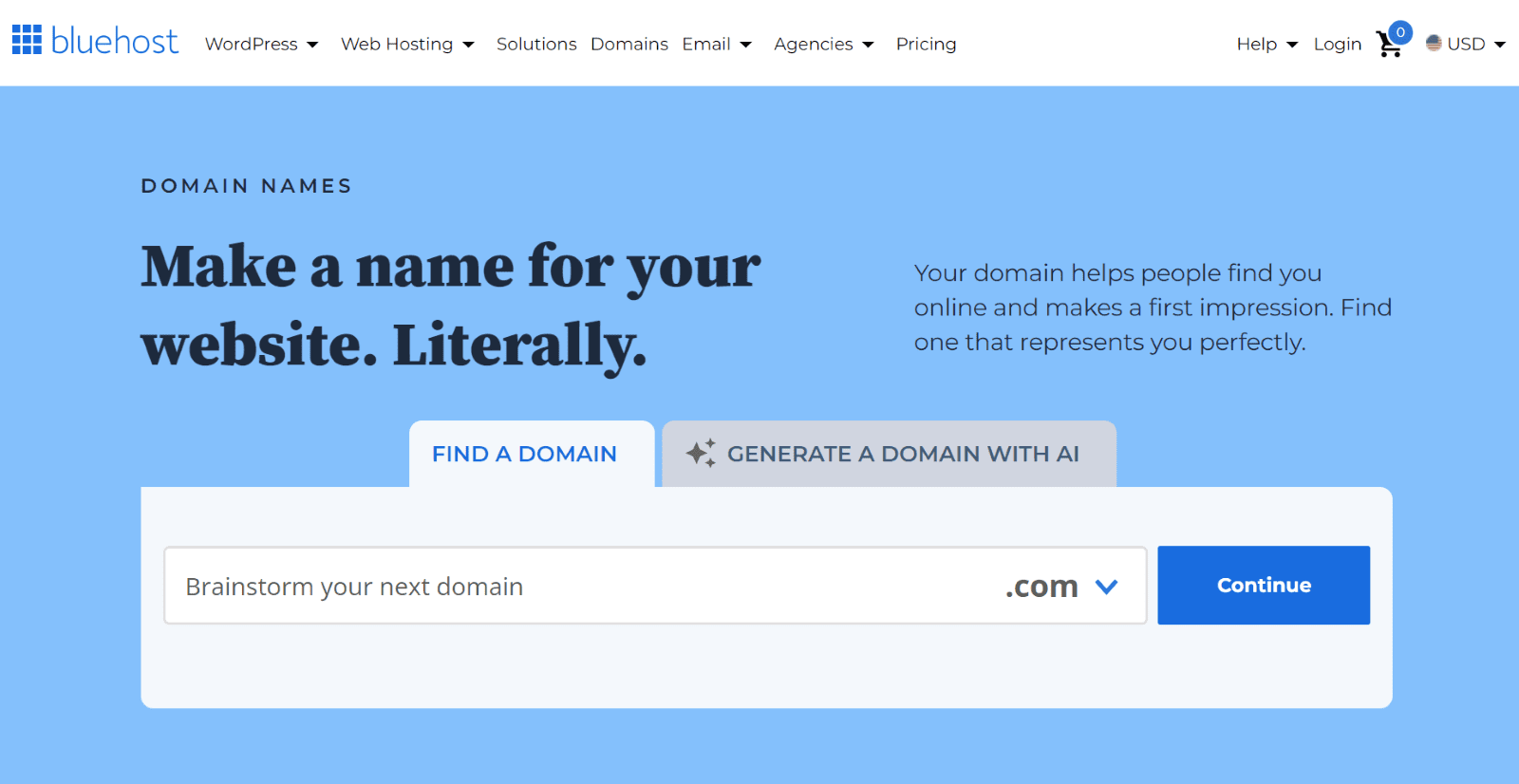 Domain search tool