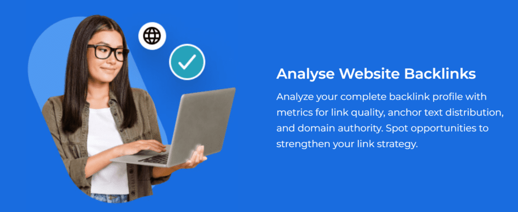 Analyze website backlinks with Bluehost SEO Checker