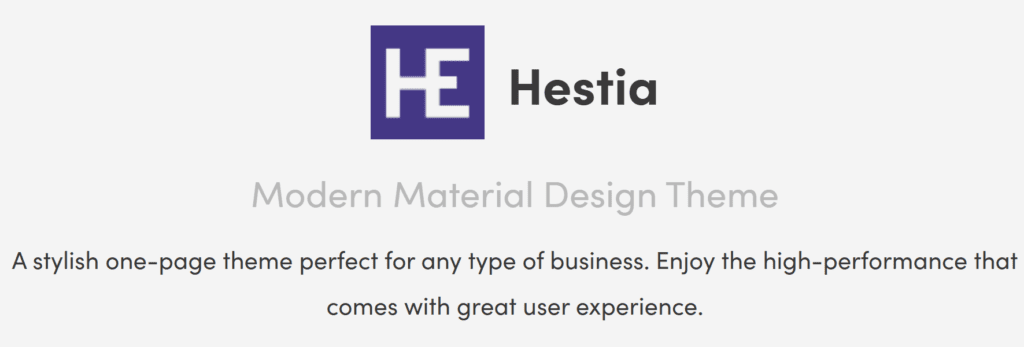 Hestia - WordPress WooCommerce Theme