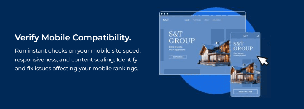 Verify mobile compatibility with Bluehost SEO Checker